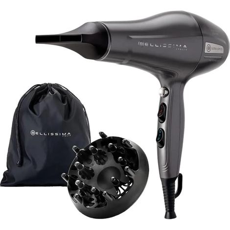 Bellissima 11859 Haartrockner grau und silber 2200 W