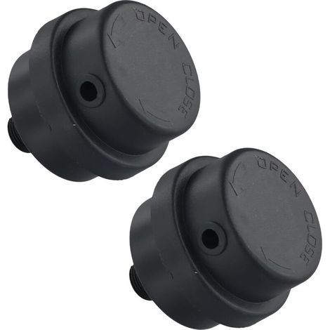 (7×7×7cm)(13mm)2 Pack Air Filter Compressor Muffler Replacement Parts, Black Air Compressor Filter Noise Reducing for Oil-Free Compressors (1/4)