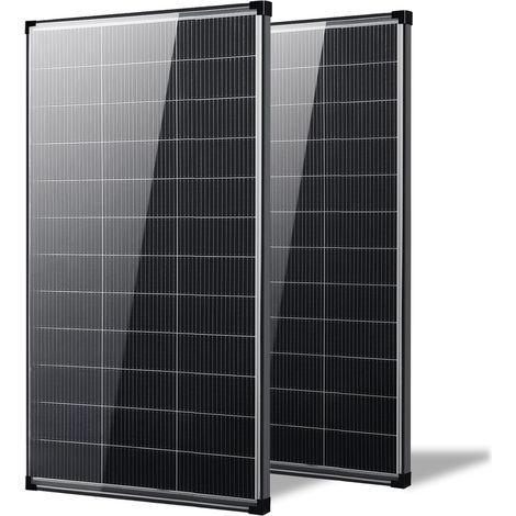 400W (2x200W) Panneau solaire bifacial 12V, 18BB A+ cellules monocristallines de type N, 25% haute efficacité, étanchéité IP68, 18V pour 12V Batterie, toit, camping-car, ferme, marine(134x67cm) (1/5)