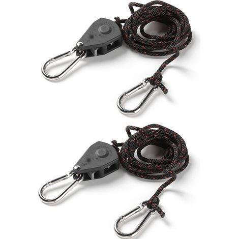Attelage à cliquet en corde – Ensemble de cintres à cliquet en corde – Corde multifonctionnelle pour le camping Argenté (1/5)
