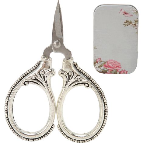 Mini ciseaux de poche rétro, ciseaux de maquillage, ciseaux à fleurs, ciseaux pour loisirs créatifs, ciseaux à point de croix, ciseaux à couture (1/5)