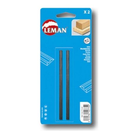 Satz von 2 Wende-Hobeleisen KO5 75x5.5x1.1 mm - LEMAN - 142.775.02 (1/3)