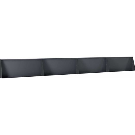 vidaXL Muro de Contención 4 uds. 100 x 12 x 30 cm Acero Gris antracita (1/2)