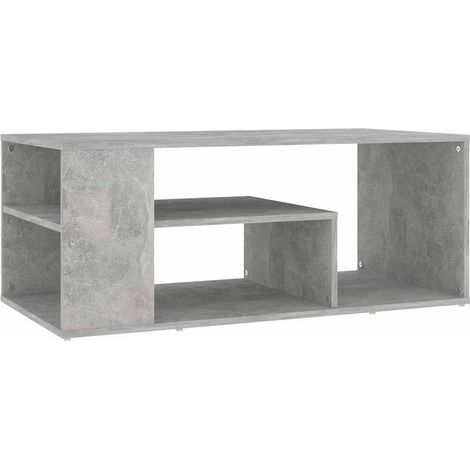 Maison Exclusive - Tavolino Salotto Grigio Cemento 100x50x40 cm Legno Multistrato (1/5)