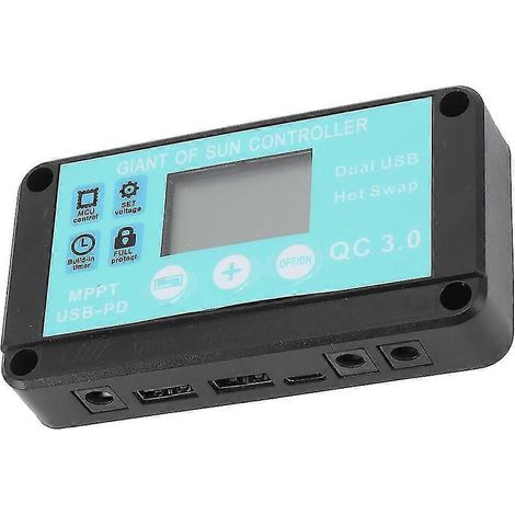 Mppt Solarladeregler Mehrfachschutz Solar Qc3.0 Controller mit LCD-Display (30a) (1/5)
