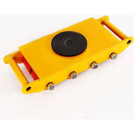 12T - Suspension de transport industriel, roues de transport 360°, couleur jaune (1/5)