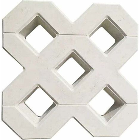 Pflasterform, Betonplattenform für DIY-Quadratgarten, Kunststoffbetonweg, Propylen-Pflastersteinform, Gehweg- und Gartenhauszubehör, Betonform (40 x 40 cm)