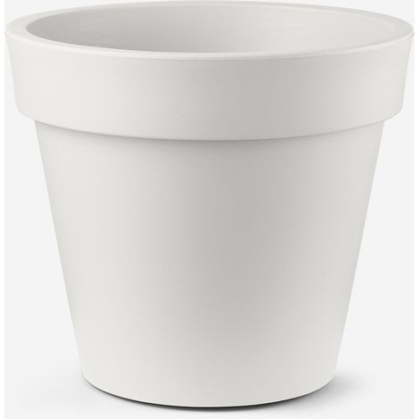 Vaso da esterno in polietilene design classico Aria 100cm - Bianco
