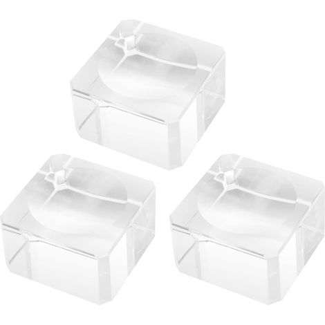 Support pour boule de cristal, base en verre optique concave (1/5)