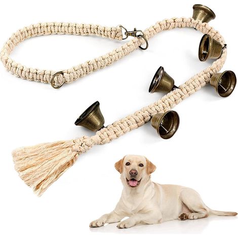 Clochette pour l'apprentissage de la propreté chez le chien, Clochettes pour chien Clochette pour l'apprentissage de la propreté chez le chien (poignée de porte) - Aides à l'éducation canine (A)