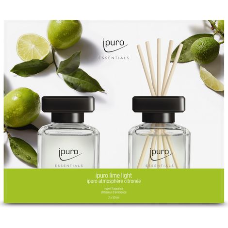 ipuro Essentials Raumduft lime light 2 x 50 ml Diffuser