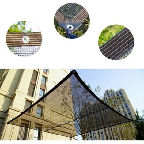 Filet D'Ombrage 8 Broches Ombrage 80% Renforce éPaissir Voile Ombrage, Serres Filet Coupe-Vent avec Oeillets,pour La Couverture VéGéTale/Serre/Jardin/Pergola(3x4m) (1/4)