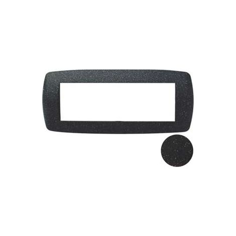 PLACCA 6 POSTI MILLENNIUM NERO FLASH  6 posti  mm.199x84h. (7846.T.N)    MARLANVIL