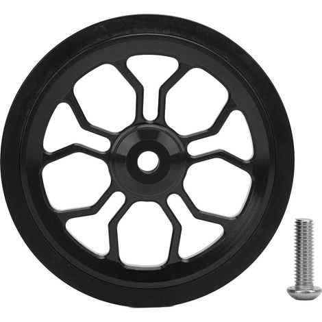 Easy Wheel Faltrad aus Aluminiumlegierung, Hochleistungslager, leicht, zum Radfahren, schwarz (1/5)
