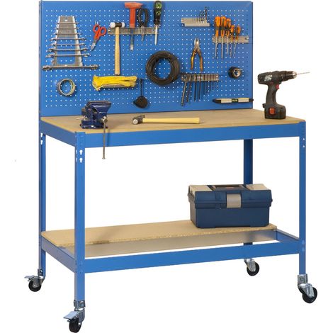 Simonwork Mobile Bt2 1200 établi métal bleu 120 kg