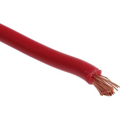 RS PRO Fil de câblage, section 4 mm², 1000 V Rouge Cuivre, Maximum +70 °C, 25m ( Prix pour Bobine de 25 Mètres ) (1/3)