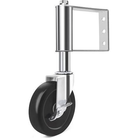 Roulette de portail robuste, 4 roulettes rétractables, roues à ressort pour portail de jardin en bois et clôture de jardin