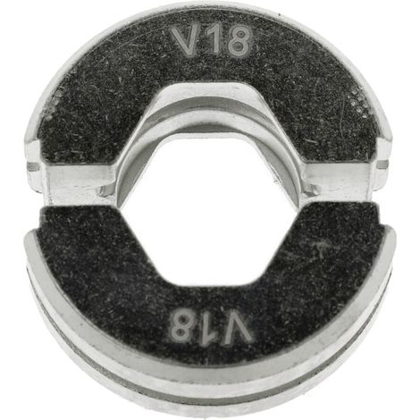 Insert de sertissage V18 pour mâchoire universelle