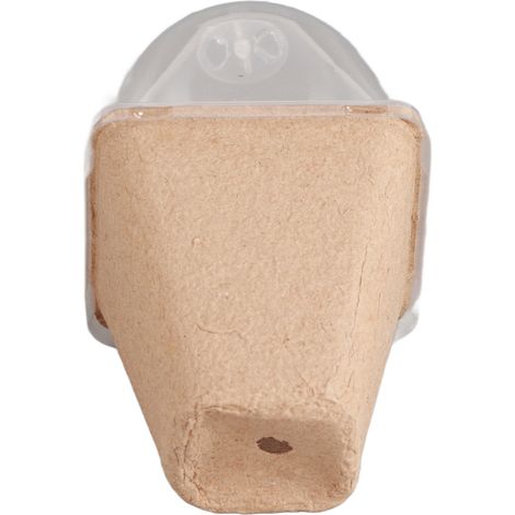 Anzuchtbecher, biologisch abbaubare Pflanztöpfe mit Feuchtigkeitskuppel, Anzuchttöpfe (1/5)