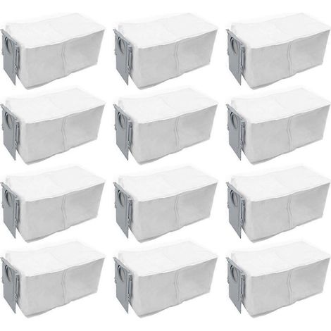 Lot de 12 sacs à poussière pour aspirateur robot S8 MaxV Ultra G20s - Pièces de rechange pour le nettoyage domestique (1/5)