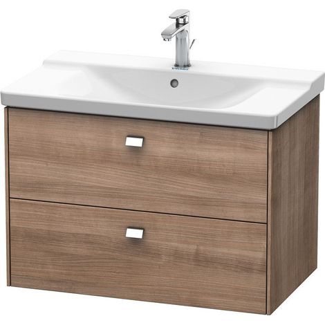 BRIOSO Mobile lavabo Griffe cromo 561x820x479mm Ciliegio ticinese