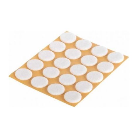 Fix-o-moll Patins Feutre Blanc20adhesifsdeo17mm - Fix-o-moll
