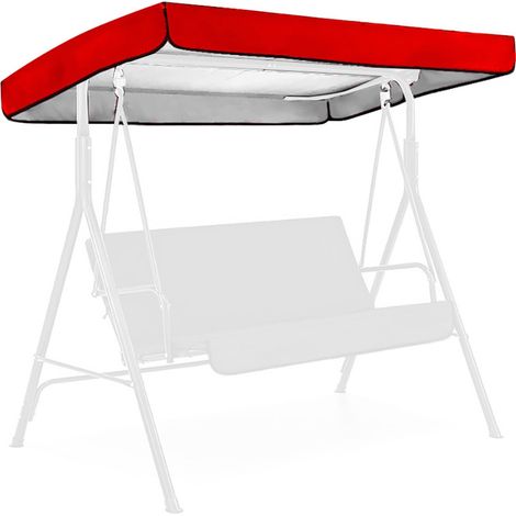 Toile De Protection Solaire - Bâche De Canopée Extérieure Pour Chaise De Jardin - 191 X 120 X 19 Cm - Polyester Enduit 190 Deniers - Gris - 1 Pièce (1/5)