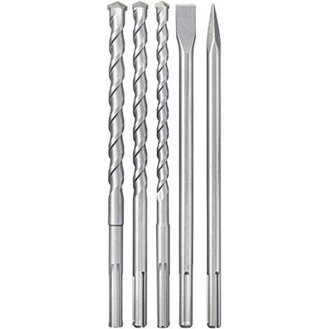 Einhell Juego de brocas y cinceles metálicos SDS Max