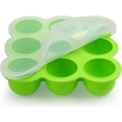 Boîte Conservation Aliment Bébé - 9 Compartiments - Silicone Sans BPA - Congélation Étanche - Lait Maternel Purée (1/5)