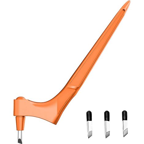 Herramientas de corte para manualidades: cuchillas de precisión de acero inoxidable con rotación de 360° (15°/30°/45°) para manualidades, scrapbooking y plantillas (naranja).