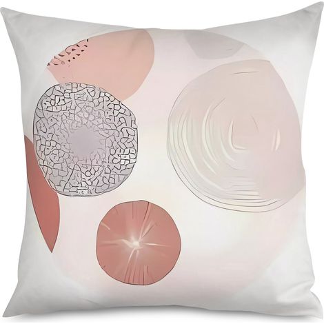 Housse de Coussin Décoratif Motif Géométrique Tendance (1/5)
