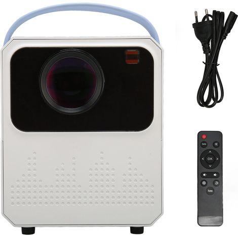 1 Mini projecteur, 1080p, 6000 lumens, WiFi, Bluetooth, Correction trapézoïdale, Home cinéma (1/5)