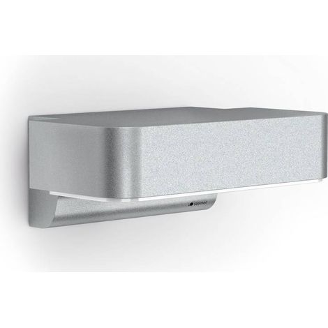 Steinel Sensor-LED-Außenleuchte L 800 SC silber 087555 Lampada LED da parete per esterno con rilevatore di movimento LE (1/5)