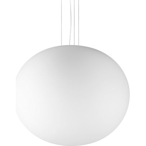 Ideal Lux COTTON Suspension globe blanche de 50 cm, 1 douille E27 (1/2)