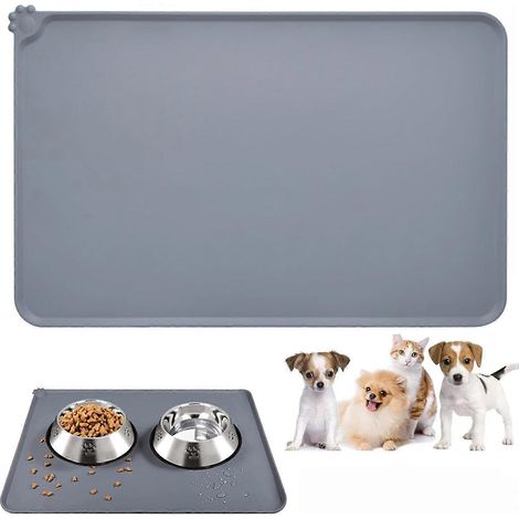 Filiyano-Tapis pour gamelle de chien, tapis en silicone pour gamelle de chien, tapis antidérapant pour gamelle de chat et de chien, tapis de table (1/4)