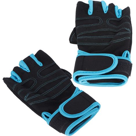Halbfinger-Fitnesshandschuhe, Schutzhandschuhe mit rutschfester Handgelenkstütze, Gewichtheberhandschuhe (M) (1/5)