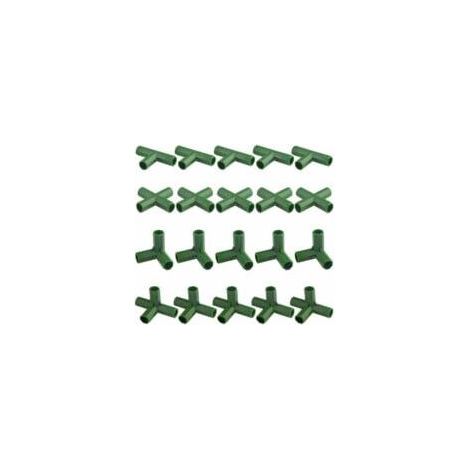 Lot de 20 connecteurs de cadre de jardinage 11 mm – Matériau PP durable – Pour serres et plantes grimpantes – Assemblage rapide et facile (1/5)