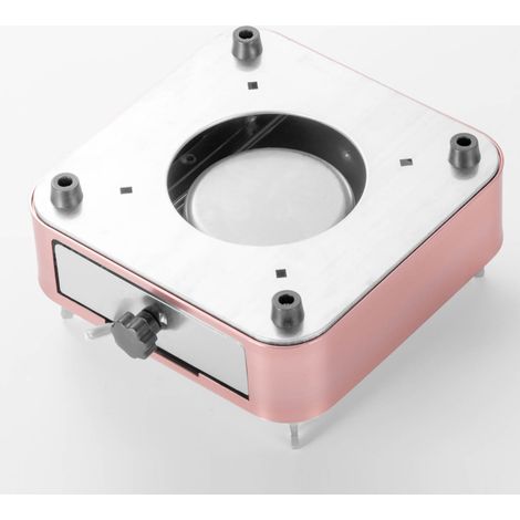 Réchaud à alcool portable en acier inoxydable, mini réchaud à alcool pour la maison, les pique-niques et le camping, couleur or rose (1/4)
