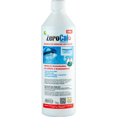 Gel - Ricarica liquida 1 kg per dosatori anticalcare contro le incrostazioni su caldaie e termosanitari - Modello: Zerocal Dose (1/2)