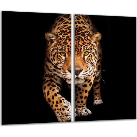 2x 30x52 Tiger-Schneidebrett aus Glas (1/5)