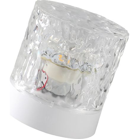 Lampe de table LED dynamique effet ondulation 360° pour ambiance romantique salon chambre, lumière fixe homochrome non rotative prise secteur (1/5)