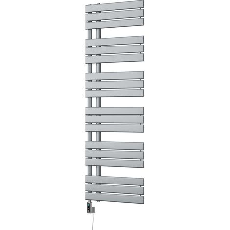 Tristan - Silver Electric Towel Rail H1564mm x W500mm 700w Thermostatic WIFI (1/3)