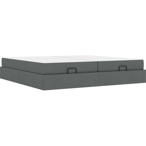 Maison Exclusive - Estructura de cama con colchón 2 uds. Gris Ten (1/5)