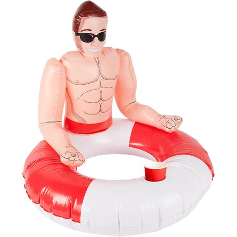 Smiffys Salvagente gonfiabile, Rosso e bianco, 88 cm / 35 pollici Halloween (1/3)