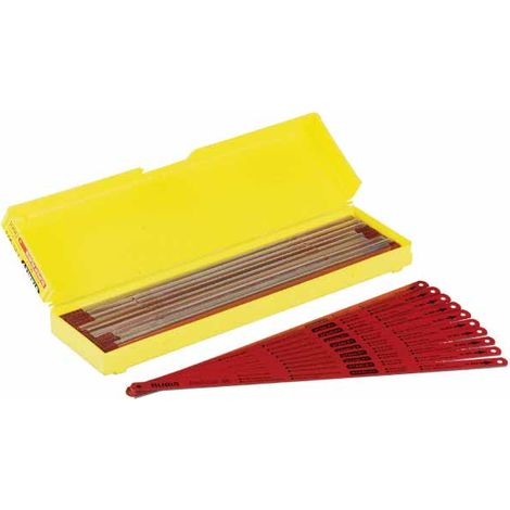 Lama per seghetto da traforo rubino STANLEY HSS Molibdeno L.300 mm 10 Denti - 1-15-906