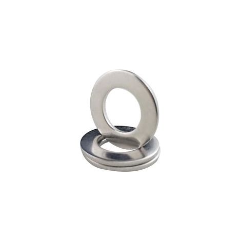 Lot de 5 Rondelles plates M8, rondelle plate en acier inoxydable 304 pour vis à boulons, M8 x 16 mm x 0.1 mm (1/2)