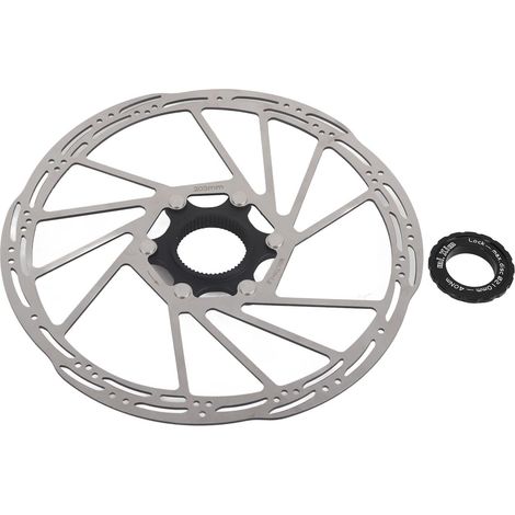 Disque de Frein de Vélo, Rotor de Frein à Disque 203 Mm Center Construction en Acier Inoxydable et Alliage D’aluminium, Légère et Résistante (1/5)