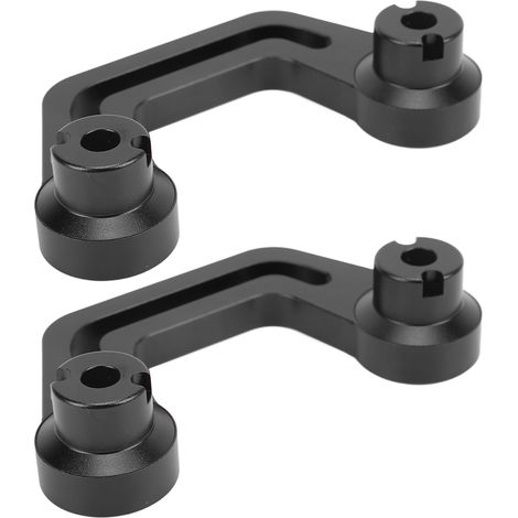 Support de Montage de Feux sur Montant de Pare-Brise, Paire, Noir, Compatible Jeep Wrangler JL/JLU 2018-2022, Fixation Avant pour Phares Supplémentaires (1/5)