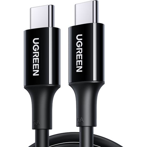 USB-C auf USB-C 480 Mb/s 5 A 2 m schwarzes Kabel (1/5)