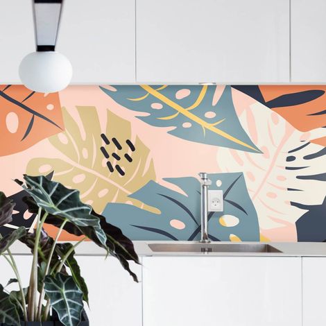 Crédence Adhésive Monstera Deliciosa 300 x 40 cm (1/4)
